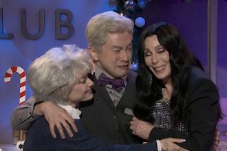 Bowen Yang Breaks Down in Tears in Final SNL Sketch With Ariana Grande