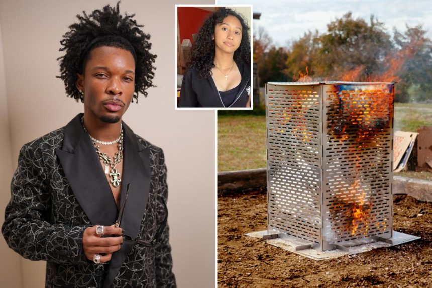 ‘Burn cage’ incinerator found at D4vd’s rented Hollywood home after teen’s body found in trunk