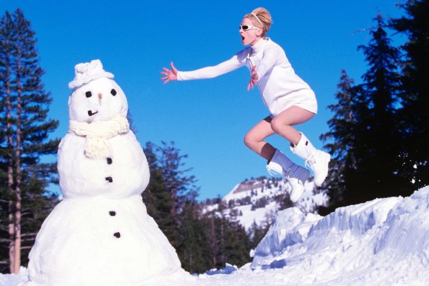 From the Archives: Arthur Elgort Photographs Kristen McMenamy in Athletic Winter Whites