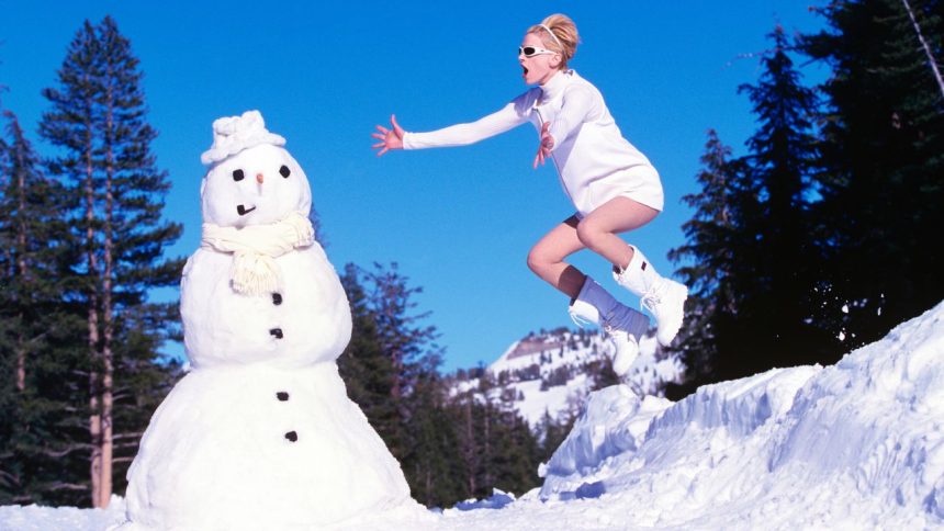 From the Archives: Arthur Elgort Photographs Kristen McMenamy in Athletic Winter Whites