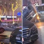 Car thief steals Porsche, crashes into three cars and flips over in Midtown