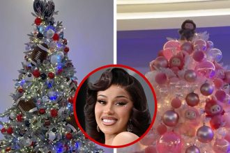 Cardi B Shows Off Christmas Trees, Different Designs For Each Child