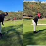 “Claw grip already?” – Fans react to LeBron James’ putting in his return to golf field