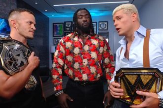 Cody Rhodes makes a ground-breaking announcement in backstage segment with Ricky Saints & Oba Femi