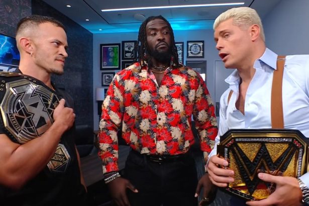 Cody Rhodes makes a ground-breaking announcement in backstage segment with Ricky Saints & Oba Femi