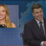 Colin Jost Tells Scarlett Johansson Joke in SNL Joke Swap With Michael Che