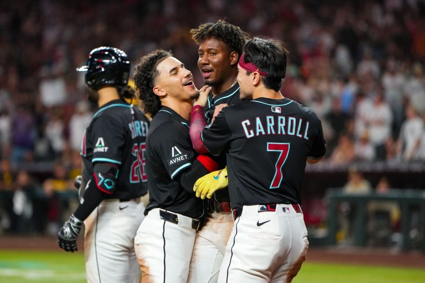 Corbin Carroll’s girlfriend Emma Broyles turns heads in form-hugging bodycon dress at Alek Thomas’ wedding