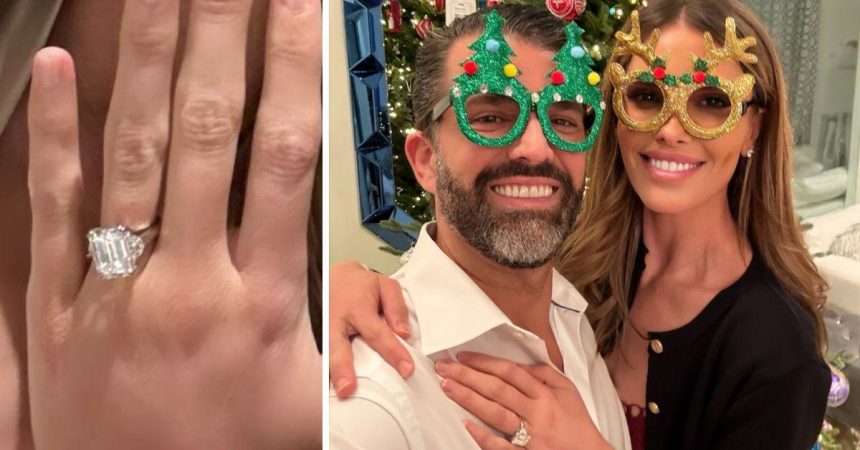 Don Jr.’s Fiancée Bettina Anderson Shows Off Huge Engagement Ring