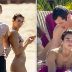 Dua Lipa Hits the Beach in Tiny Bikini, Shows PDA with Fiancé Callum Turner