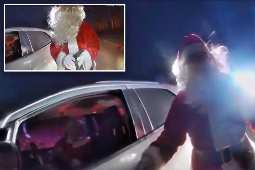 Elderly couple dressed as Santa Claus, Mrs.Claus pulled over for speeding in Ohio