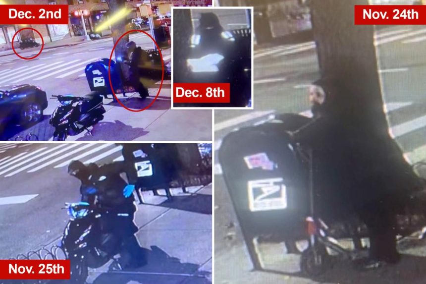 Exclusive | Scooter-riding grinches keep stealing from mailbox in NYC’s Greenwich Village, video shows