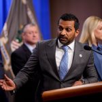 FBI Director Kash Patel reacts to 104-year-old WWII veteran’s saxophone rendition of US anthem ahead of Rangers-Islanders game