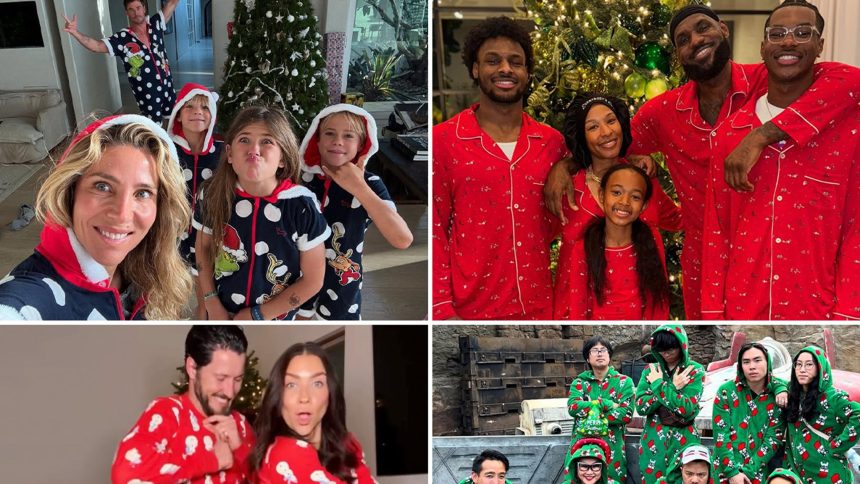 Famous Families Wearing Matching Pajamas For The Holidays