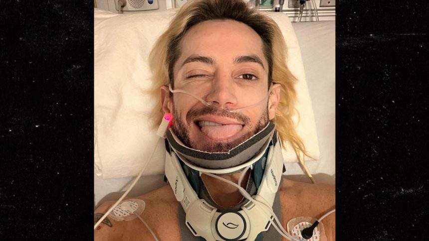 Frankie Grande Healing After Undergoing Cervical Spine Surgery