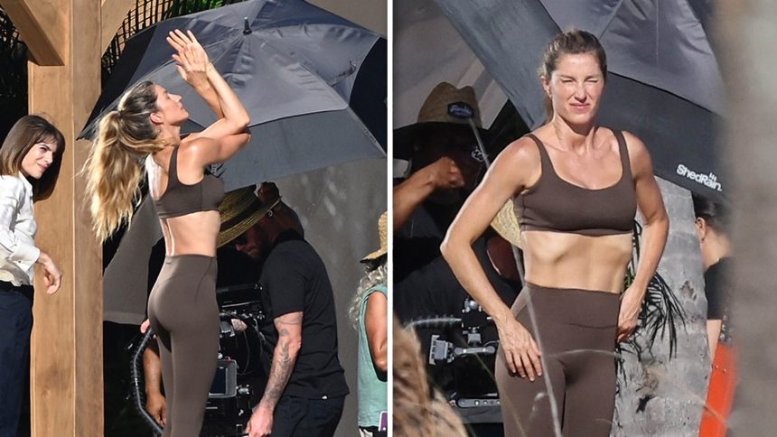 Gisele Bündchen Shows Off Fit Frame While Filming in Miami
