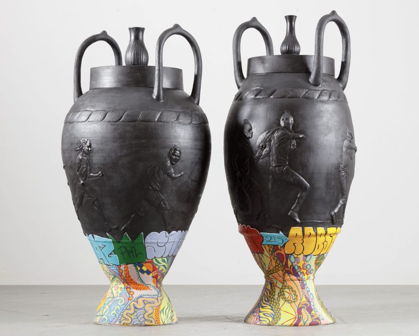 Historic Pottery Styles Meet Pop Culture and Contemporary Issues in Roberto Lugo’s Sculptures — Colossal