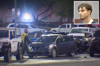 Horrific videos show teen driver speeding to 109 mph before smashing into cars, killing pregnant girlfriend and 2 others