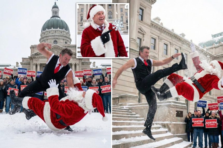 Indiana GOP senator ripped for posting AI images of himself clobbering Santa — then calls critics ‘snowflakes’