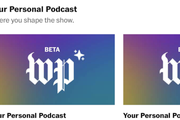 Is The Washington Post’s new AI podcast a hallmark of the future? : NPR