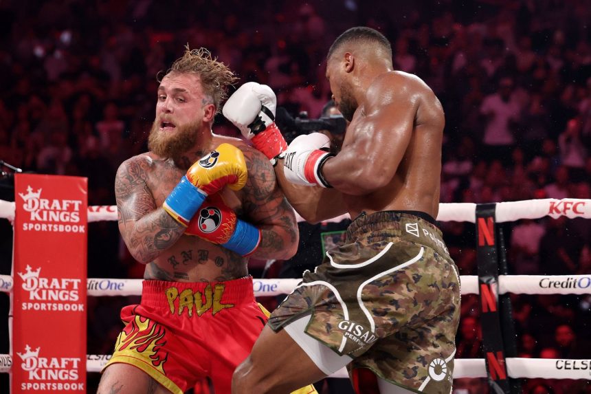 Jake Paul responds to fixed fight claims with one-word message after loss to Anthony Joshua