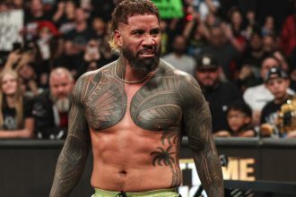 Jey Uso changes the name of a popular move after being questioned about hanging around with a member of The Vision