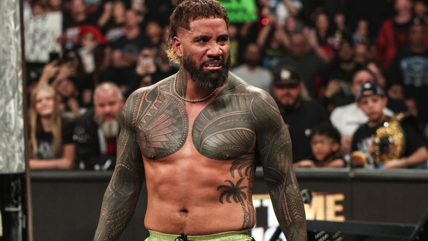 Jey Uso changes the name of a popular move after being questioned about hanging around with a member of The Vision