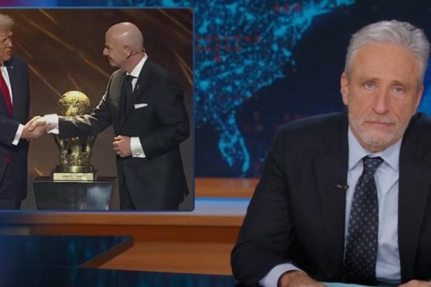 Jon Stewart Slams Trump for Accepting ‘Fictitious’ Peace Prize