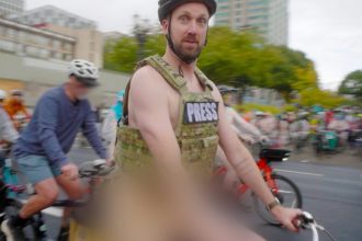 Jordan Klepper Got Pepper Sprayed at Naked Protest for The Daily Show