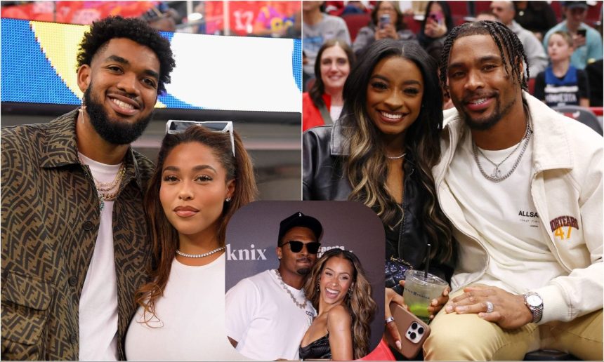 Jordyn Woods and Karl-Anthony Towns’ engagement has Simone Biles, Deshaun Watson’s wife Jilly, Nicolette Wilson shedding happy tears