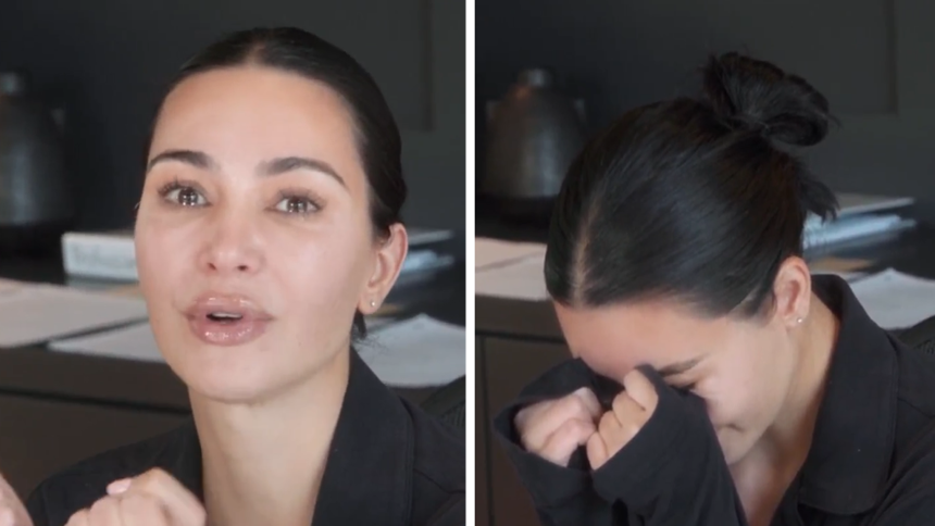 Kim Kardashian Says She Threw Her Back Out Studying for Bar Exam