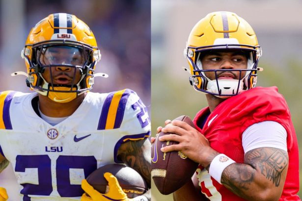 LSU RB Caden Durham drops 4-word reaction as teammate Ju’Juan Johnson enters transfer portal
