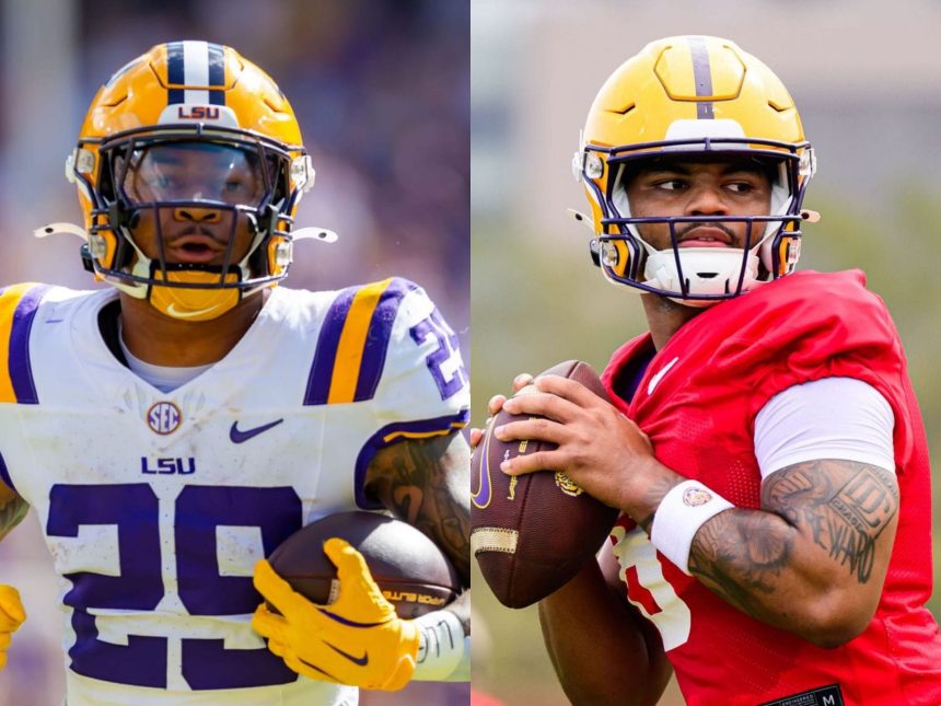 LSU RB Caden Durham drops 4-word reaction as teammate Ju’Juan Johnson enters transfer portal