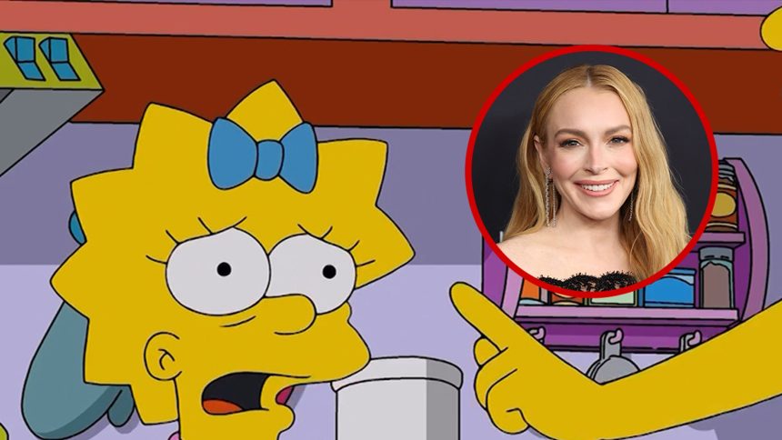 Lindsay Lohan Posts Teaser of Her Debut as Future Maggie on ‘The Simpsons’