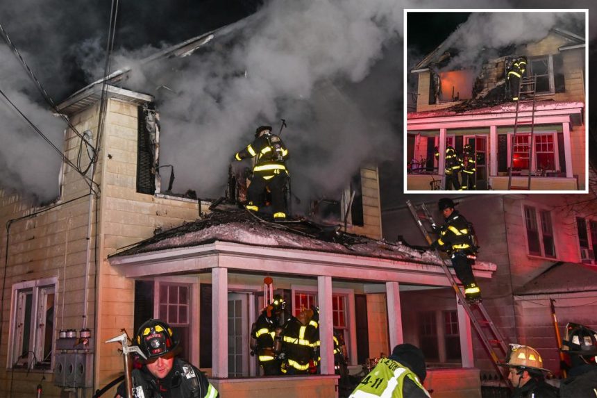 Long Island house fire kills 82-year-old resident, wounds son: cops