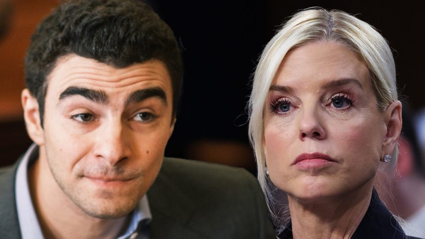 Luigi Mangione Says Pam Bondi Has Financial Ties to Murder Victim’s Company