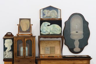 Luminous Paintings Conjure Change in Shuo Hao’s Antique Furniture Assemblages — Colossal