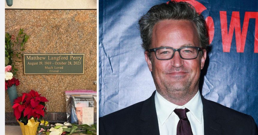 Matthew Perry’s Crypt Marker Finally Revealed Two Years After His Death