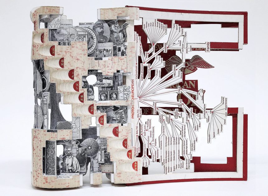 Meticulously Sculpted Books by Brian Dettmer Explore the Inner Workings of Information — Colossal