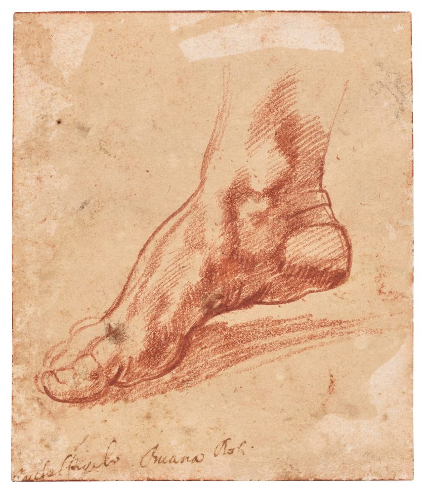 Michelangelo Drawing of a Foot Could Fetch M at Auction