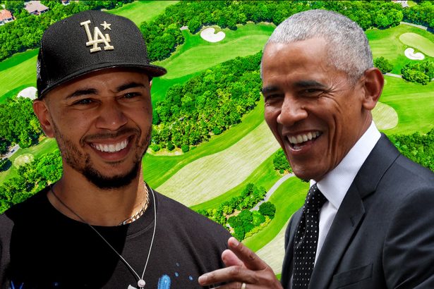 Mookie Betts Plays Golf With Barack Obama at Swanky Los Angeles Country Club
