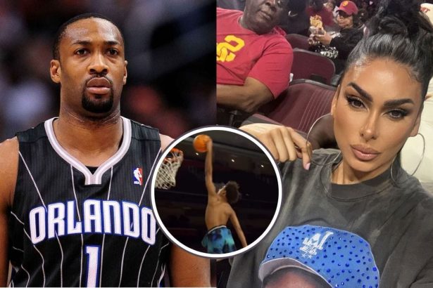 “My Little Sleeping Giant” – Gilbert Arenas’ Ex Laura Govan Flexes son Aloni Arenas’ Dunking Ability at 14 YO at USC Court