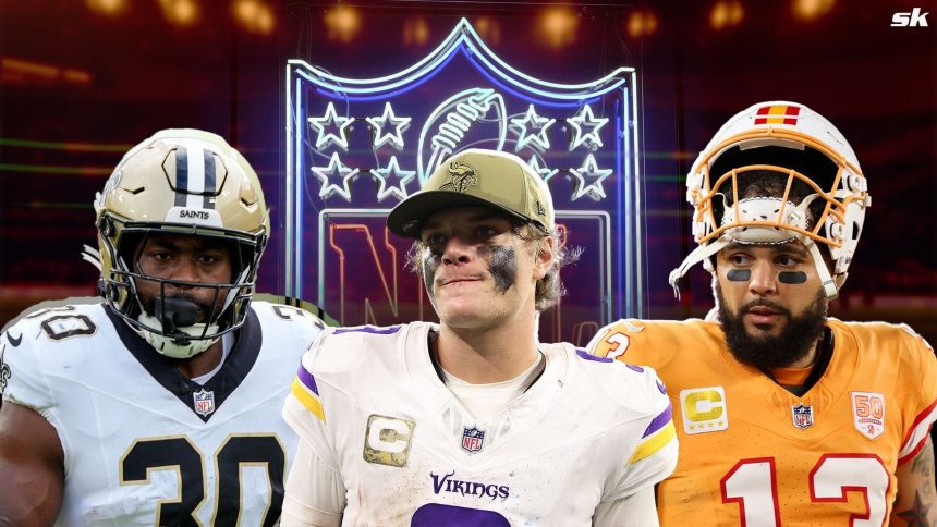 NFL Week 16 DFS lineup advice feat. J.J. McCarthy, Audric Estime, Mike Evans and More