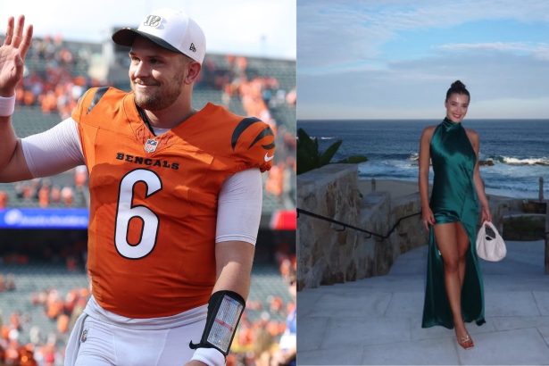 [PICS] Jake Browning’s fiancée Stephanie Niles wears pink swimsuit to enjoy Miami beach day