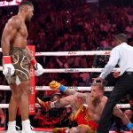 Paul Knocked Out by Anthony Joshua, Breaks Jaw