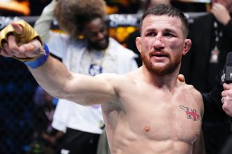 Merab Dvalishvili (pictured) fought four times in 2025. [Images courtesy: Getty Images]