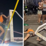 Philippines Woman Twerks on Basketball Hoop Before It Crashes Down, on Video