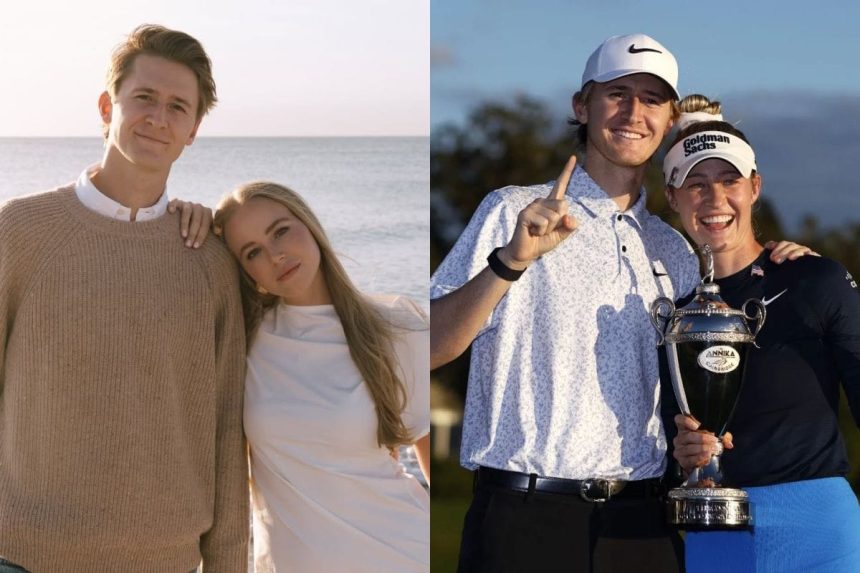 Sebastian Korda’s sisters Jessica & Nelly Korda lovingly react to his and fiancée Ivana Nedved’s dreamy engagement shoot