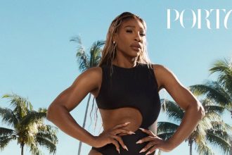 Serena Williams Flaunts Her Figure in Cutout Swimsuit on ‘Porter’ Cover