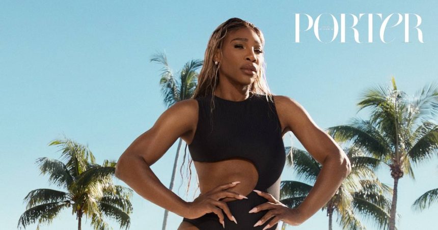 Serena Williams Flaunts Her Figure in Cutout Swimsuit on ‘Porter’ Cover
