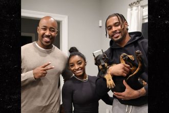 Simone Biles’ Dog Breeder Claims He’s Getting Death Threats For Ear Cropping Pup